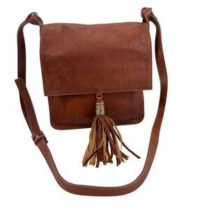 Cynthia Vincent Soft Textured Distressed Crossbody Bag